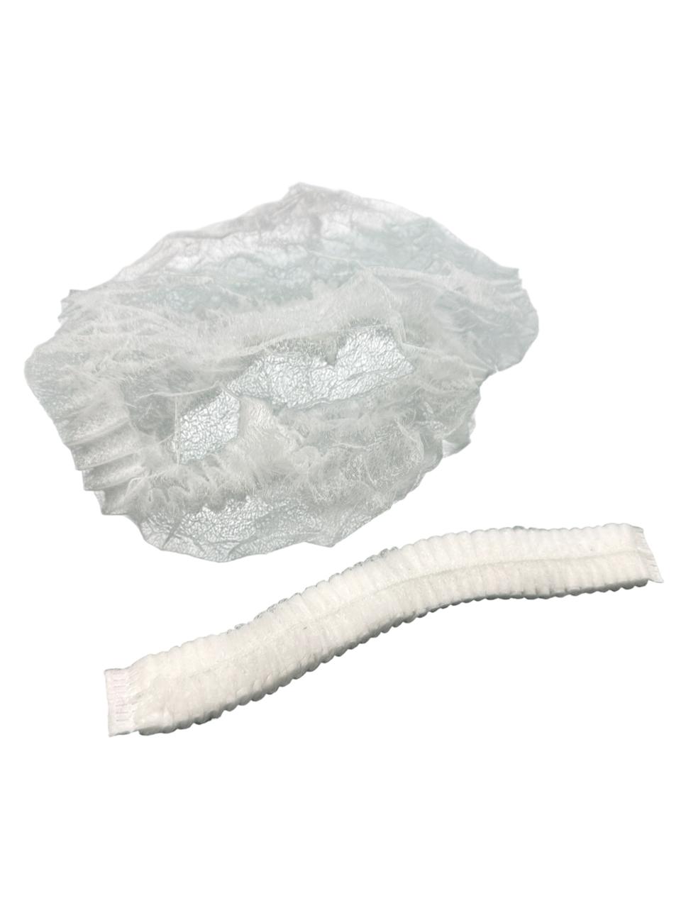 Bouffant Cap - White - One Size Fits All